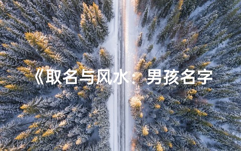 取名与风水：男孩名字中的奥秘与智慧