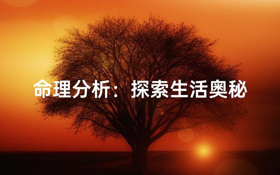 八字测算：传统文化在现代生活中的独特视角