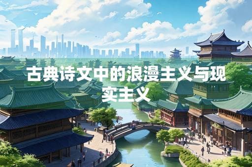 古典诗文中的浪漫主义与现实主义