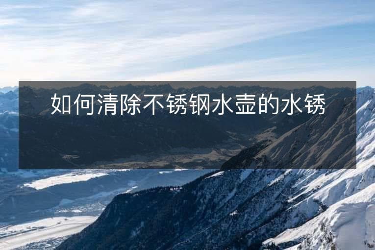 如何清除不锈钢水壶的水锈？