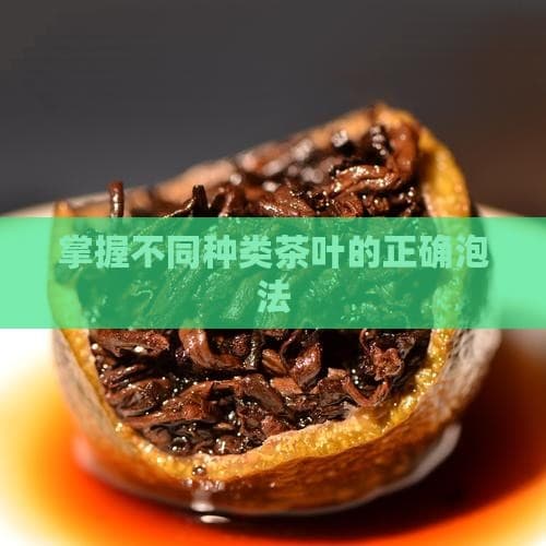 掌握不同种类茶叶的正确泡法