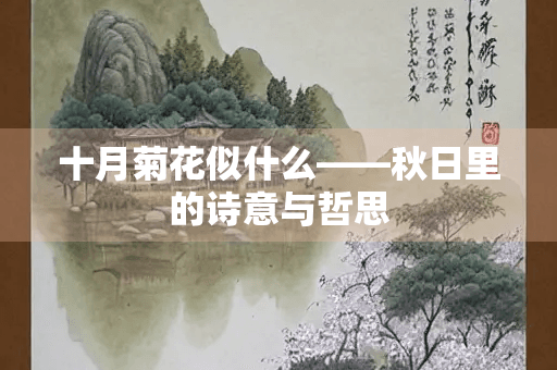 十月菊花似什么——秋日里的诗意与哲思