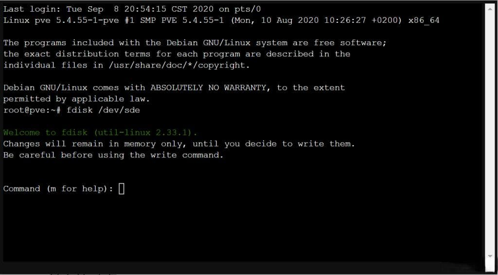 Proxmox VE（PVE）添加硬盘做存储