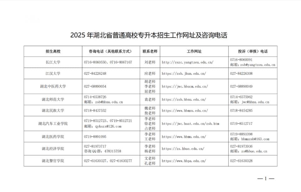 湖北省教育厅发布2025年专升本工作通知