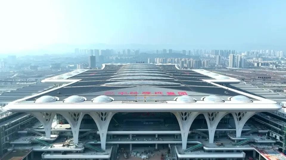 重庆最大高铁站最新进度曝光：将于2025年6月通车