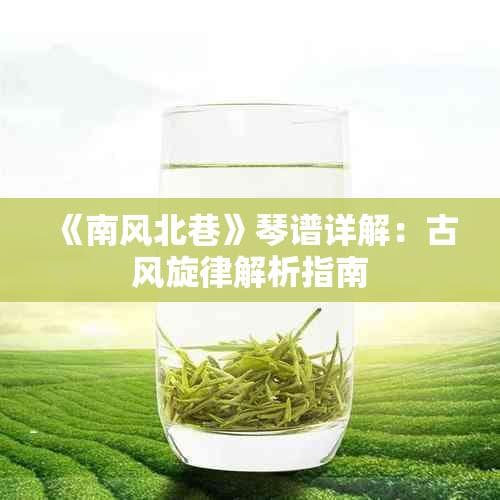 《南风北巷》琴谱详解：古风旋律解析指南