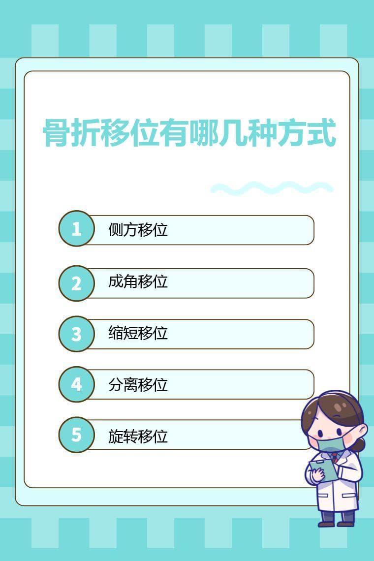 骨折移位有哪几种方式