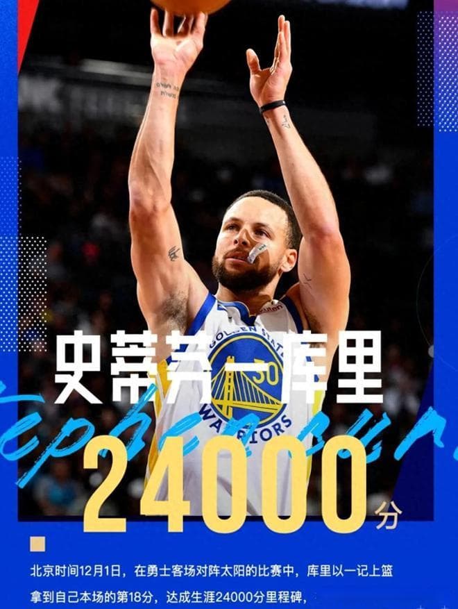 NBA今日精彩回顾：库里破24000分，字母哥创40+三双纪录，欧文率队三连胜