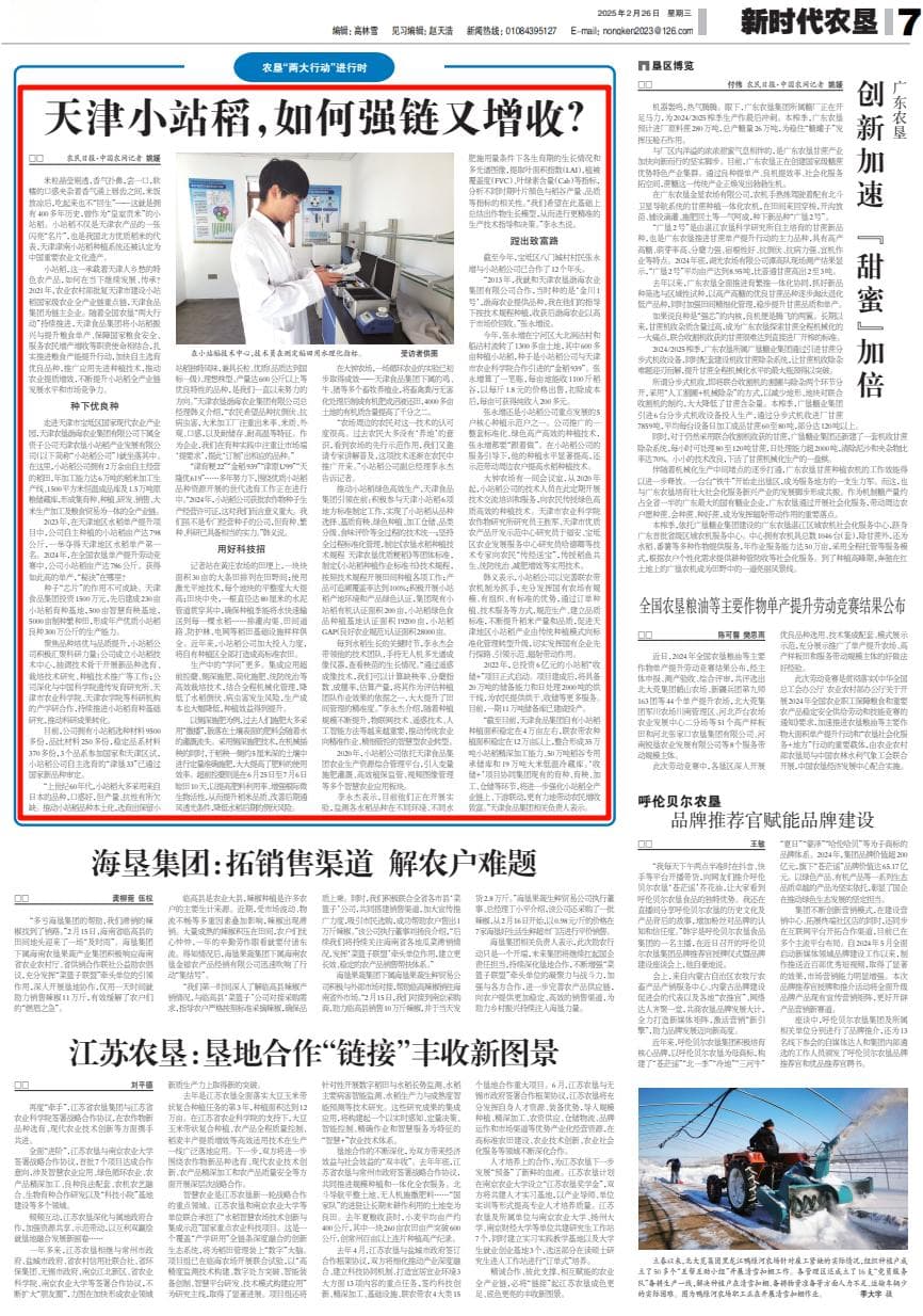 天津小站稻，如何强链又增收？