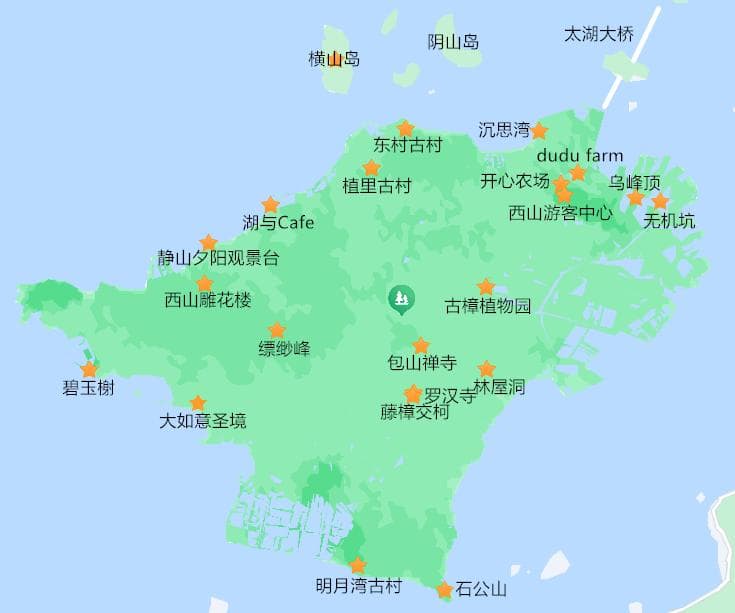 苏州西山风景区游玩攻略，含门票、交通、必去景点、一日游路线等