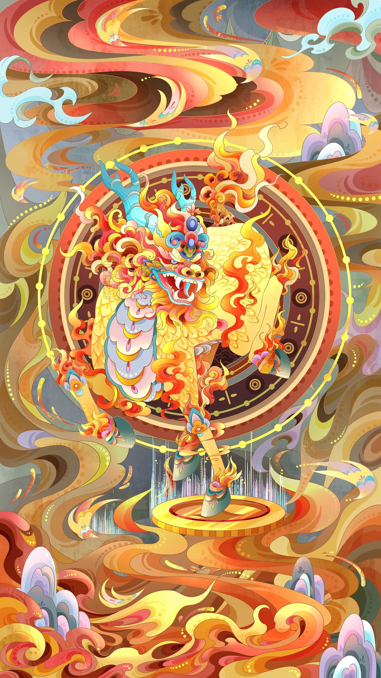 五行麒麟：中国古代神话中的瑞兽分类