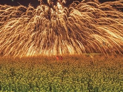铁水为何能"开花"？ 匠人为何赤膊上阵？ 探秘非遗绝技"打铁花"