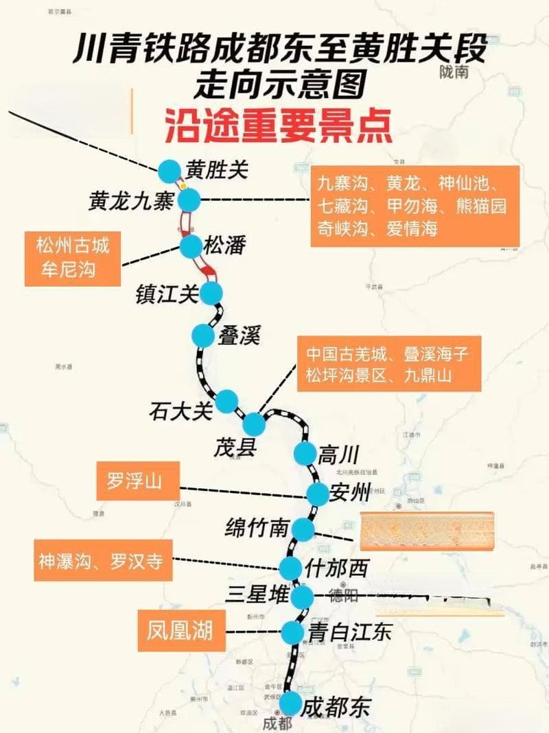 川青铁路正式通达黄龙、九寨沟，坐着高铁游川西，那美景是谁打翻的调色板