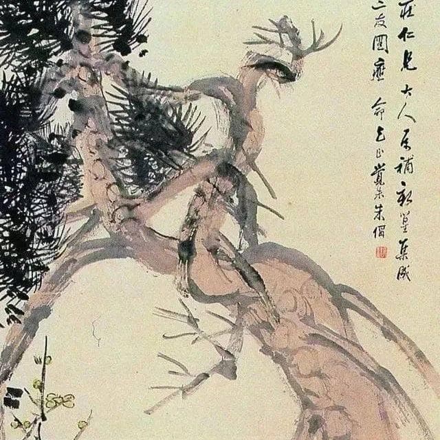 中国文人画里的岁寒三友：松竹梅，平和宁静，超逸淡然