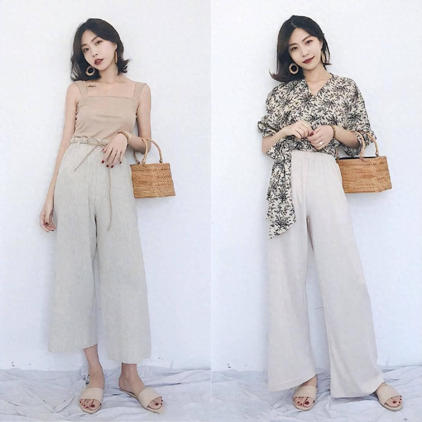 夏日“轻熟风”穿搭示范，舒服时髦又温柔，每一套都超好看