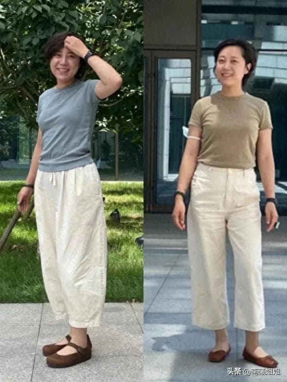 50岁的女人建议多穿“九分裤”，利落显瘦又时髦，谁穿谁好看