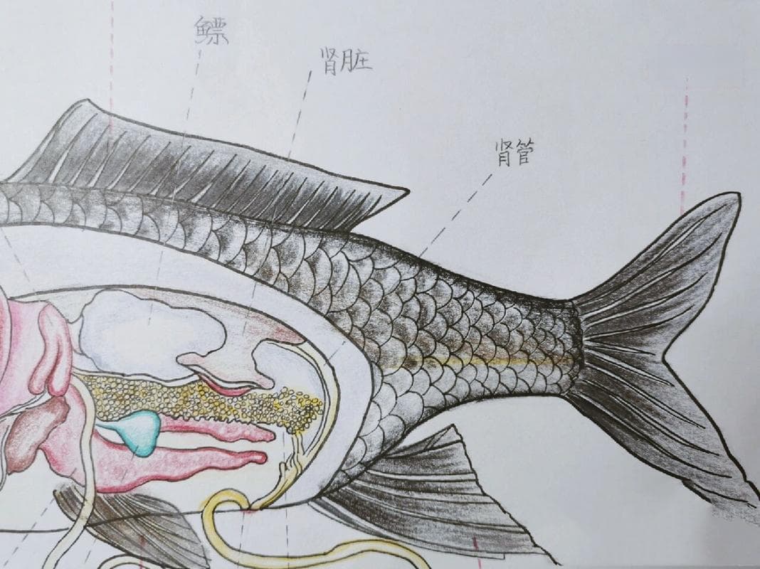 鲤鱼的内部解剖图（鲤鱼的结构图及名称）