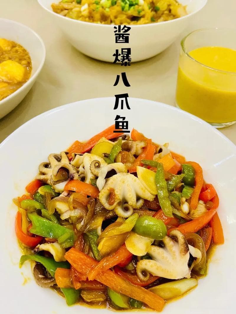 酱爆八爪鱼的做法详解：材料、步骤与小贴士