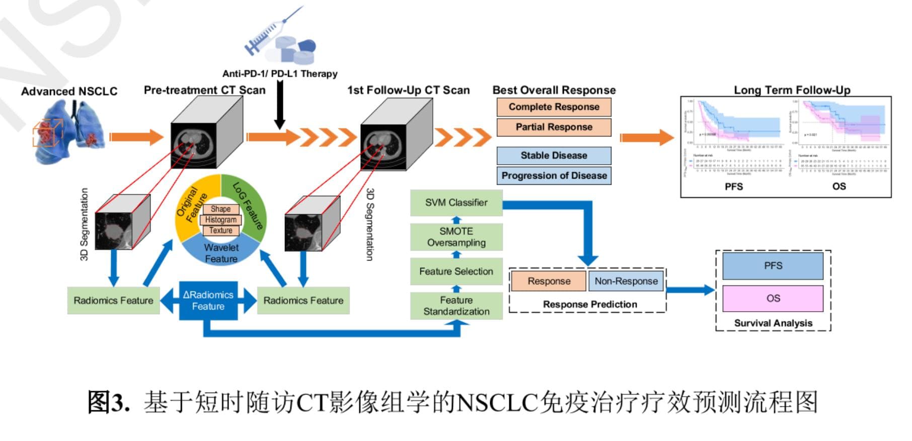 基于CT影像组学和深度学习的肺癌免疫治疗疗效预测研究