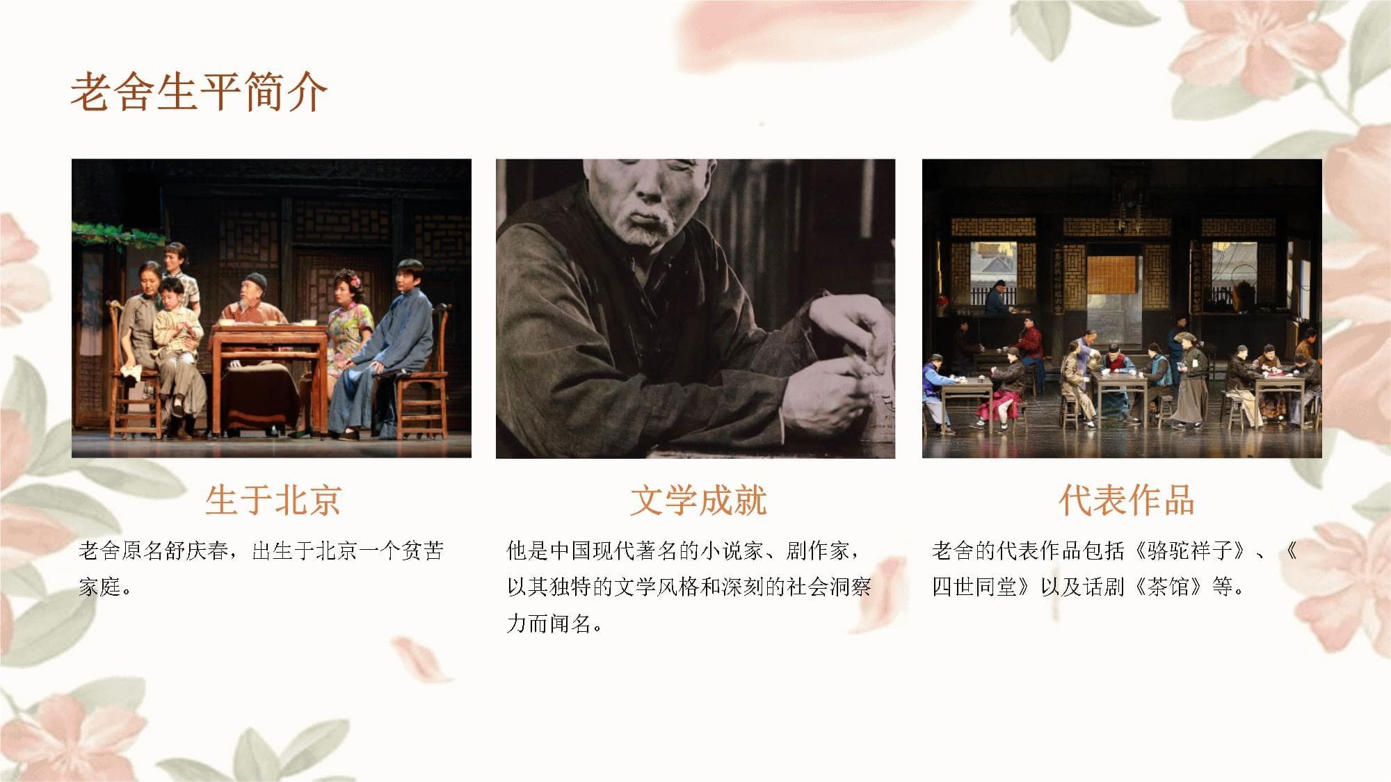 老舍经典之作：《茶馆》故事背景