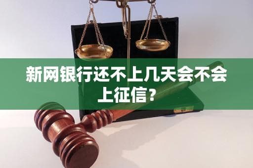 新网银行逾期还款会影响征信吗？一文详解宽限期与应对措施