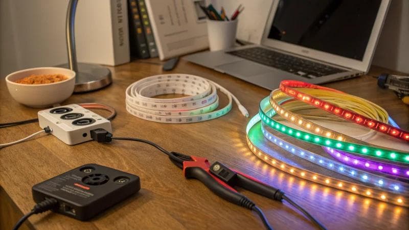 如何轻松将 RGB LED 灯带连接到电源？