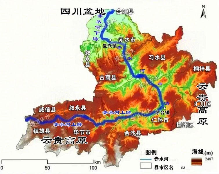 赤水河地理：跨越千年追溯赤水河多古镇、好风景、好酒的地理原因