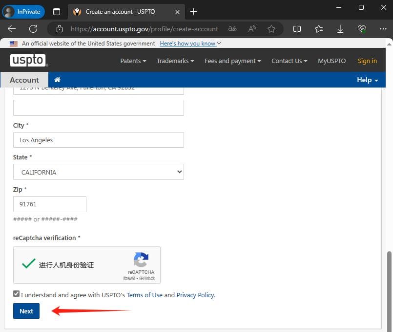 如何注册美国专利商标局 USPTO 账户？