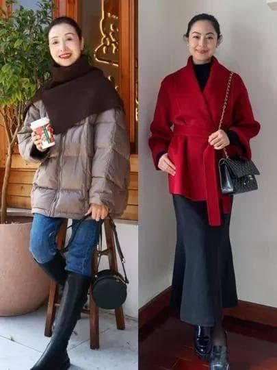 告别臃肿，50岁女性这样穿既保暖又时尚