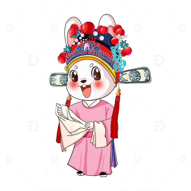 兔年国潮风头像设计，环保又时尚！