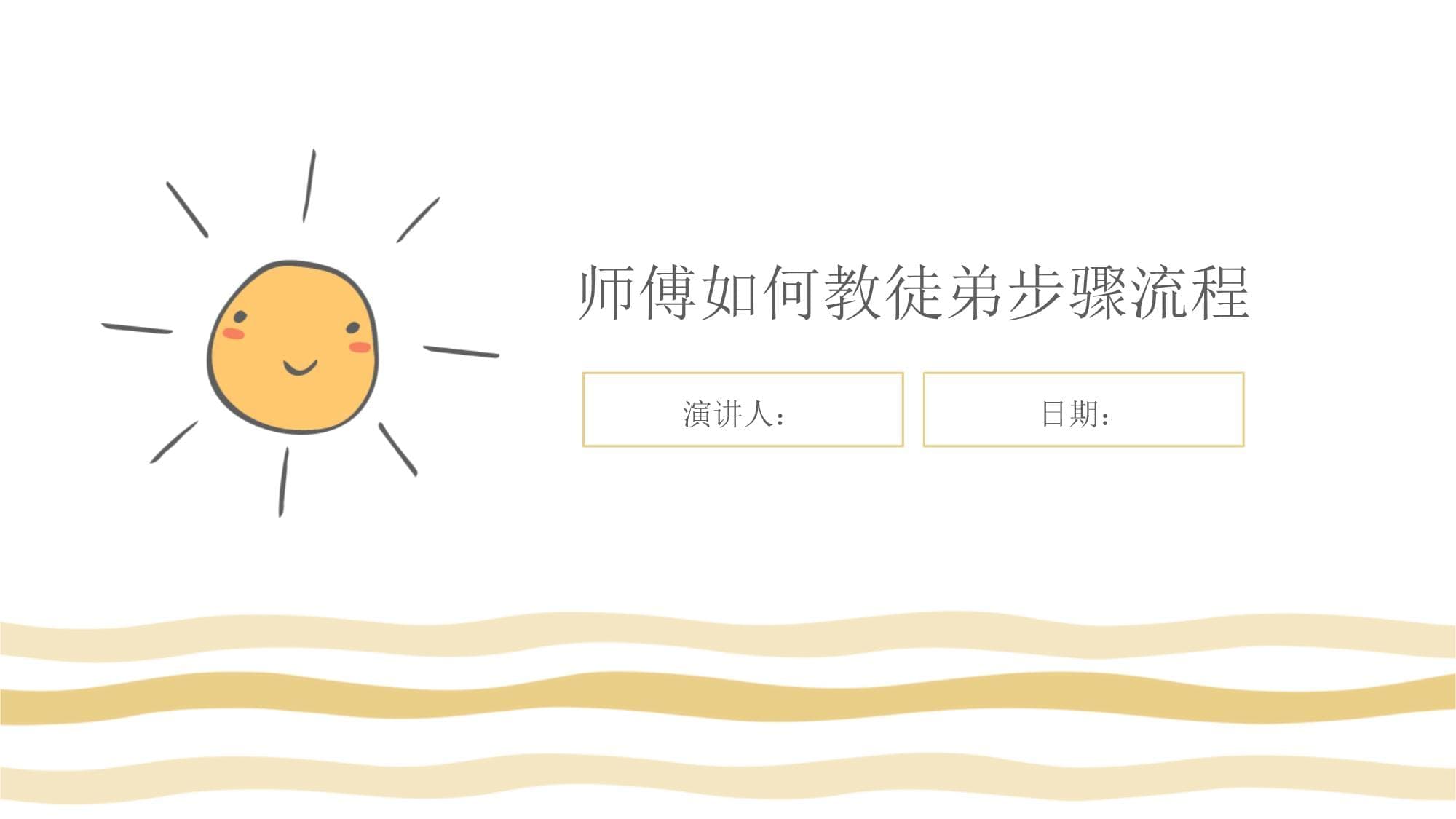 师傅如何教徒弟步骤流程