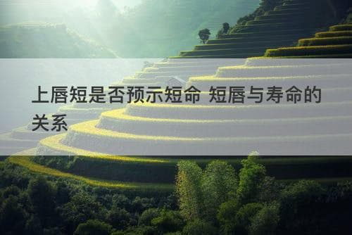上唇短是否预示短命？短唇与寿命的关系