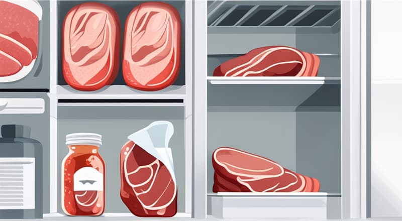 冰箱鲜肉放哪里储存照片