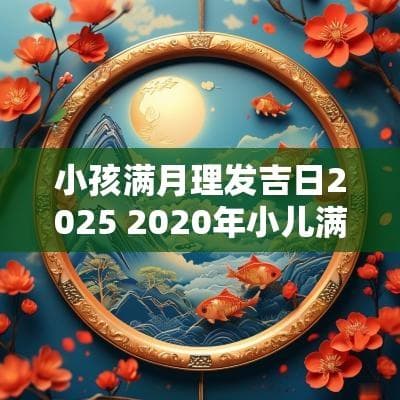 2025年小孩满月理发吉日及注意事项