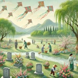 清明节：扫墓祭祖与踏青游玩的传统文化节日