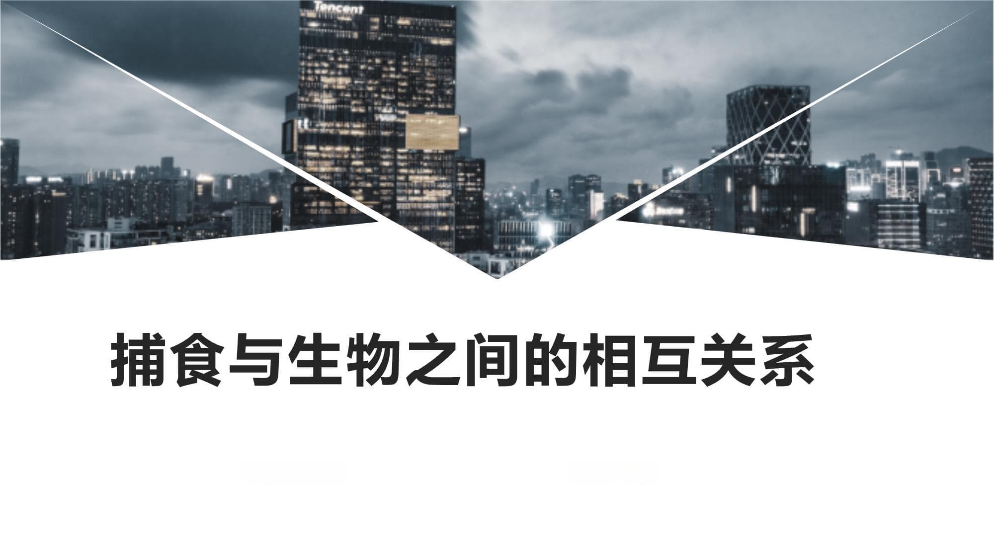 捕食与生物之间的相互关系
