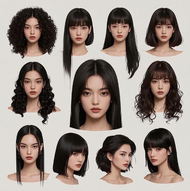 根据脸型选择合适的发型