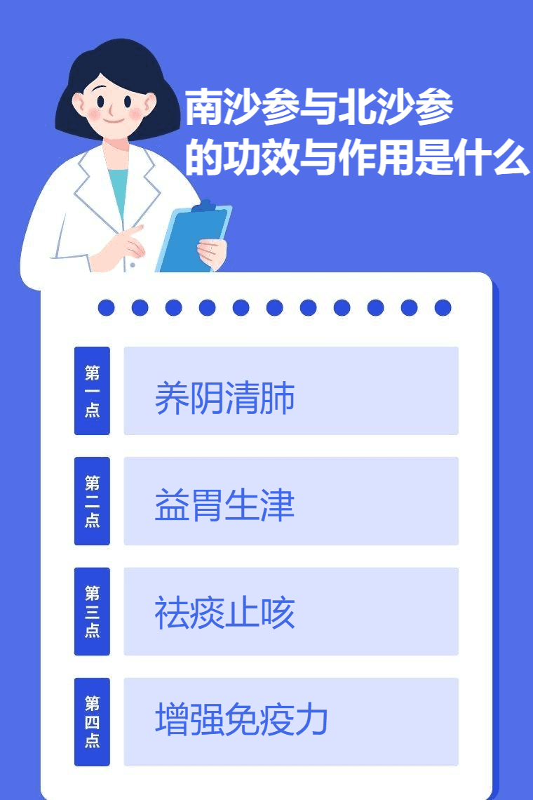 南沙参与北沙参的功效与作用是什么