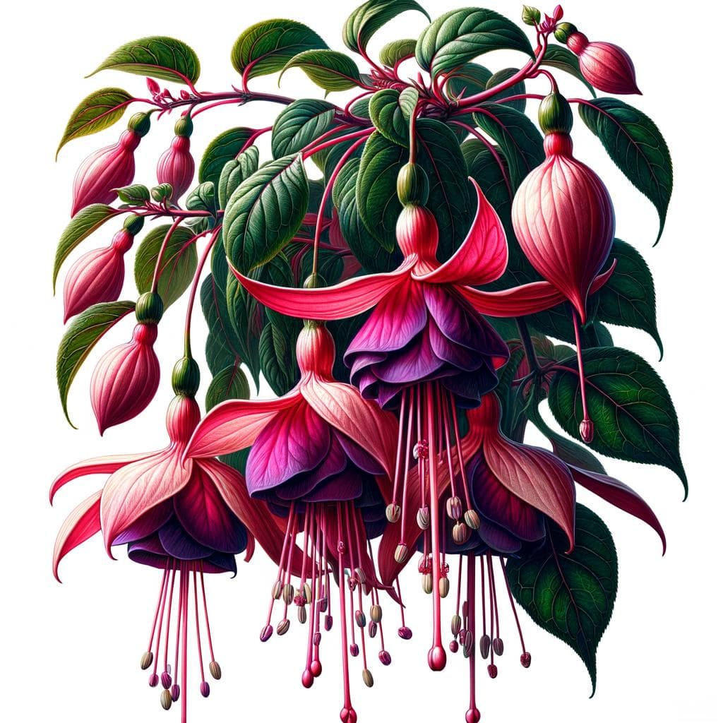 吊钟海棠养护与种植技巧 | Fuchsia hybrida盆栽指南