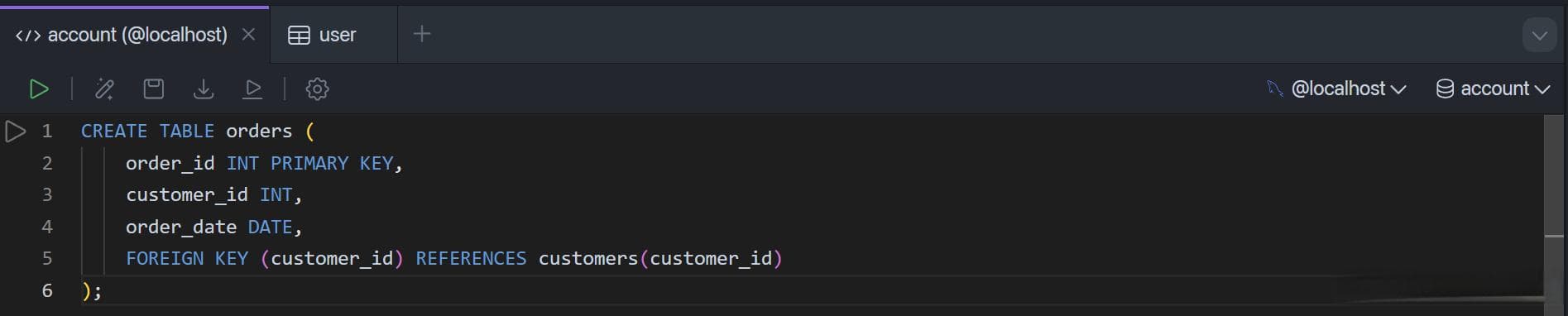 如何使用 SQL CREATE TABLE 创建一个表