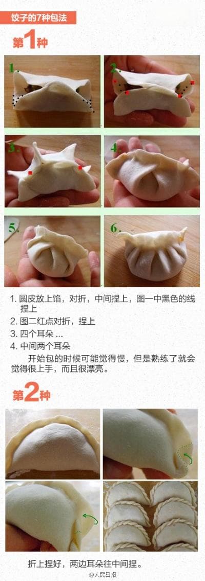12种饺子的包法视频