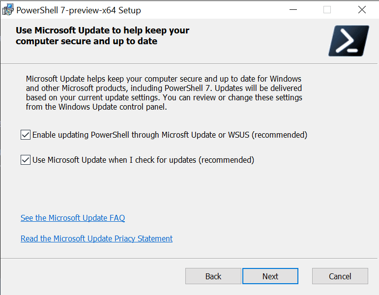 适用于 PowerShell 的 Microsoft 更新常见问题解答