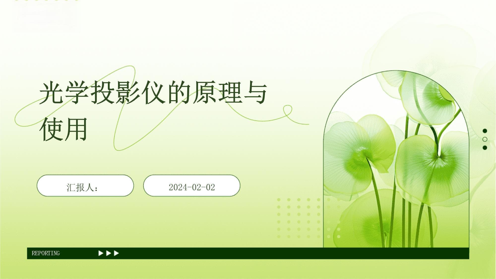 光学投影仪的原理与使用