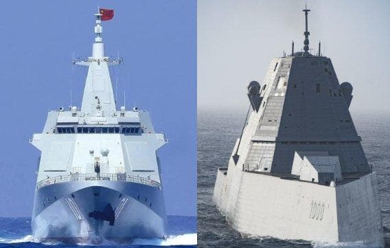 海上巨舰力量的巅峰对决，朱姆沃尔特与055大驱谁更胜一筹？
