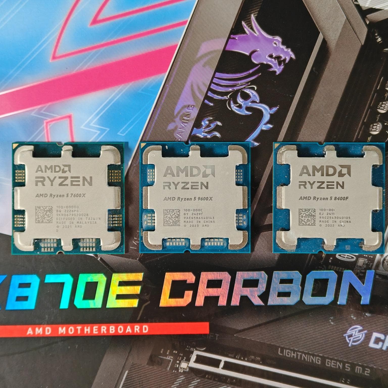 AMD三款性价比CPU横评：8400F、7600X、9600X性能对比测试