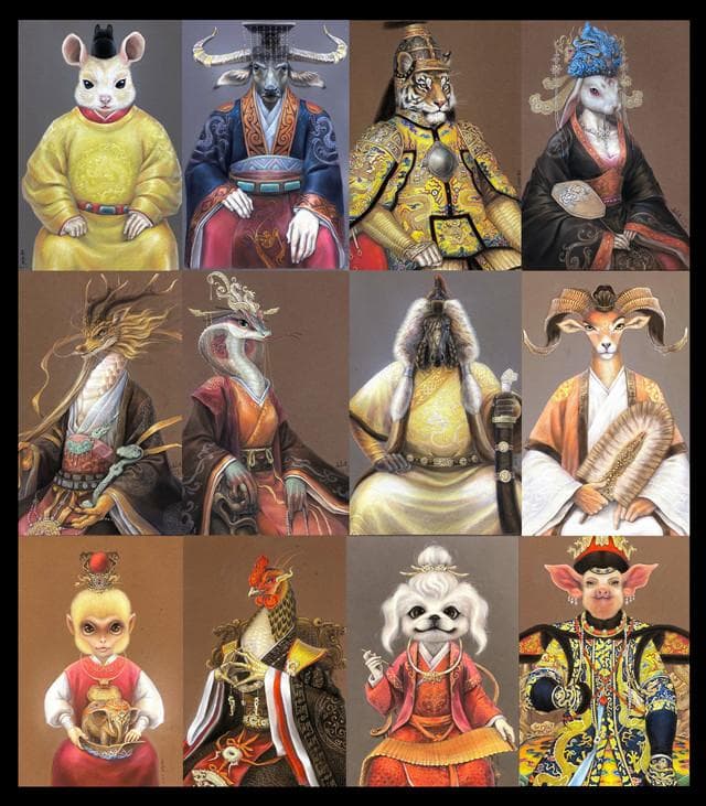 90后插画师重现《山海经》神兽风采