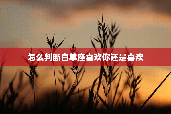 怎么判断白羊座喜欢你还是喜欢