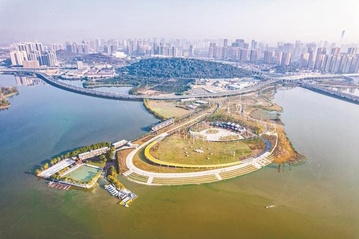 “一线串珠”打造康养型山水公园 记汉阳市政龙阳湖岸线整治及景观提升工程