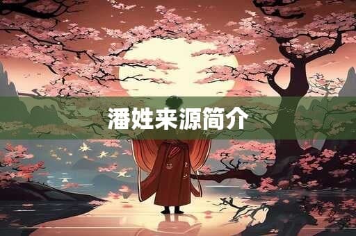 潘姓来源简介