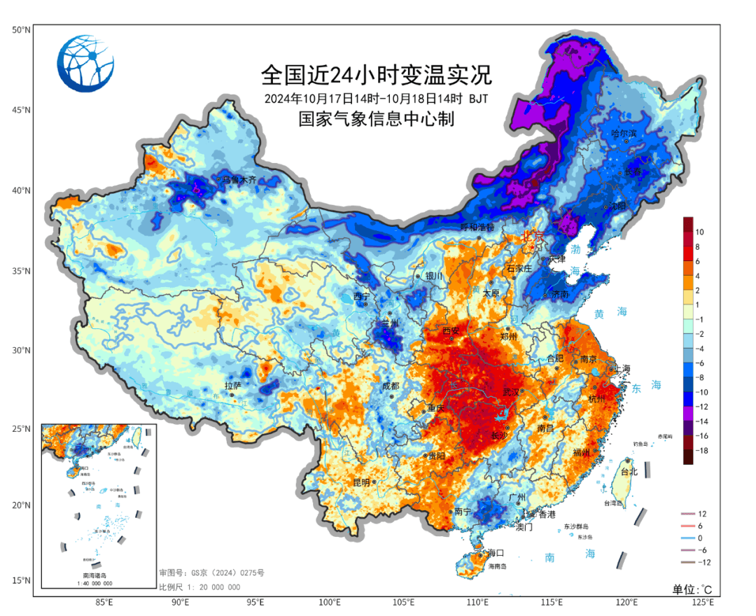 断崖式冷空气来袭！320个寒潮预警信号生效，中东部多地气温将创新低